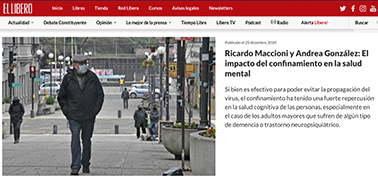Ricardo Maccioni y Andrea González: El impacto del confinamiento en la salud mental