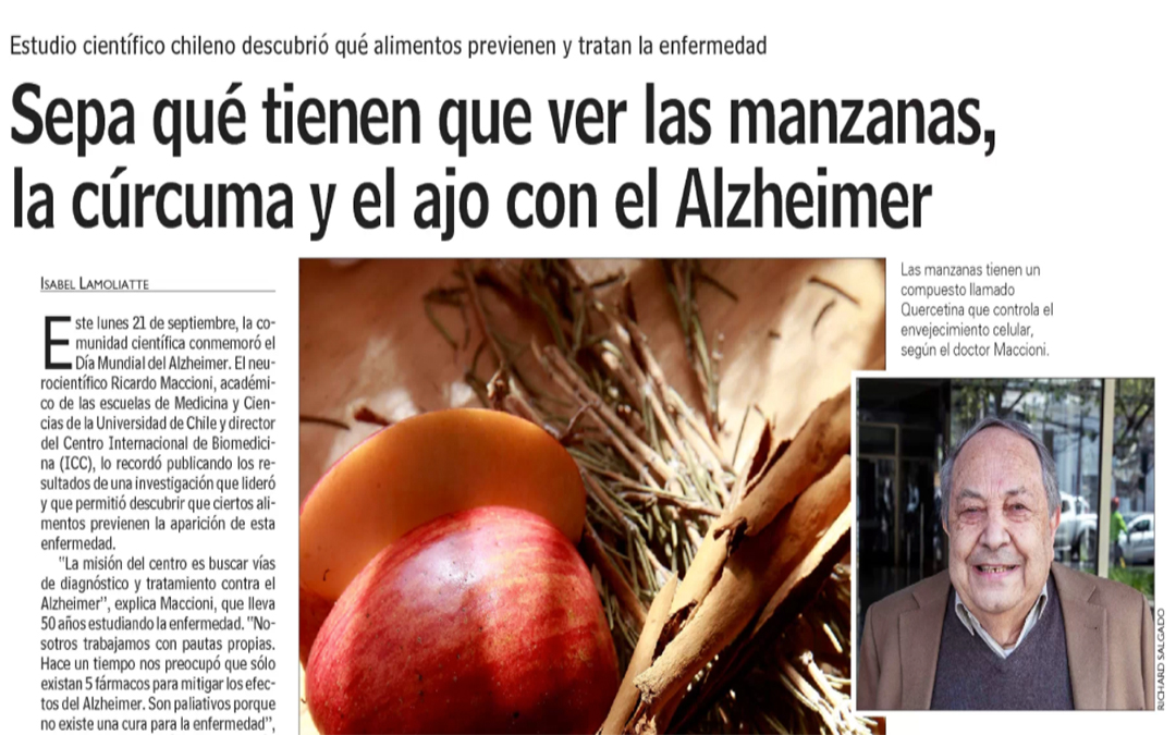 Sepa qué tienen que ver las manzanas, la cúrcuma y el ajo con el Alzheimer.